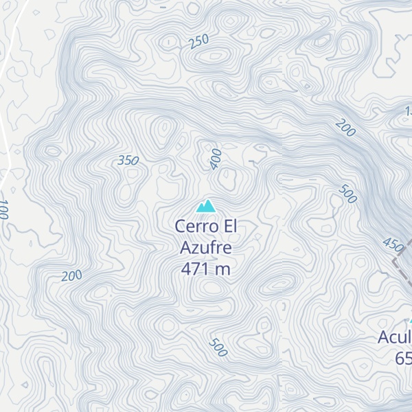 Map of Cerro El Azufre