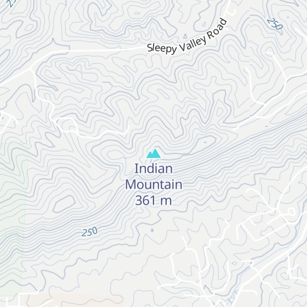 Map of Indian Mountain