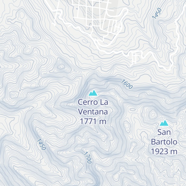 Map of Cerro La Ventana