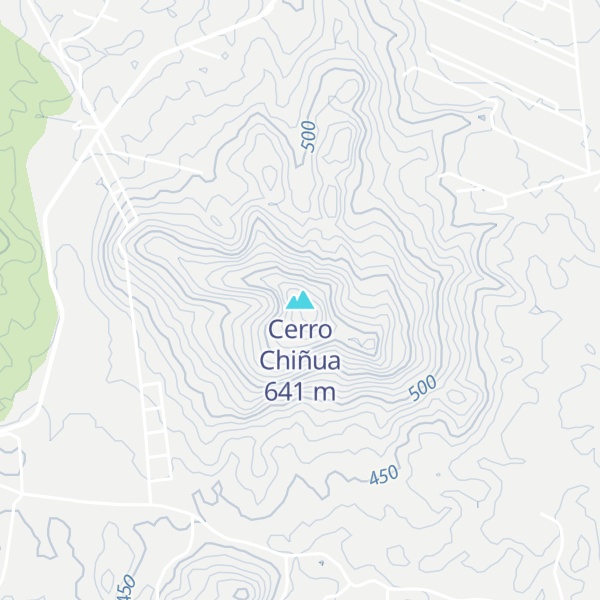 Map of Cerro Chiñua