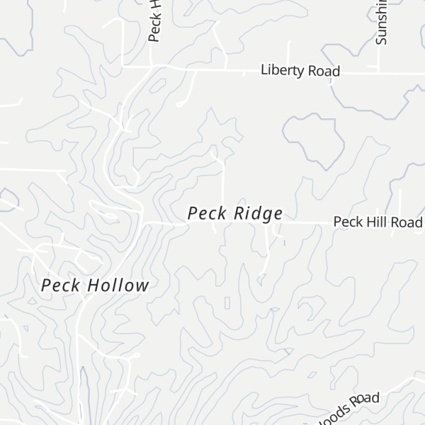 Map of Peck Ridge