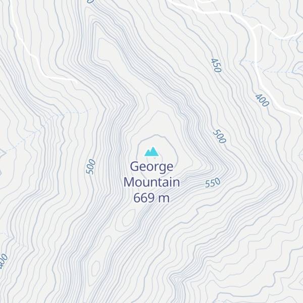 Map of George Mountain