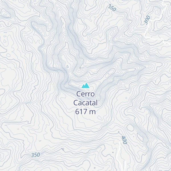 Map of Cerro Cacatal