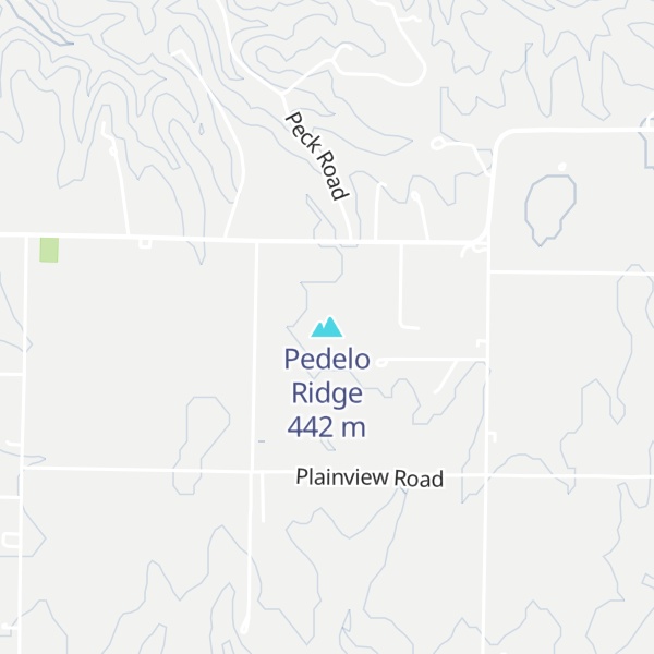 Map of Pedelo Ridge
