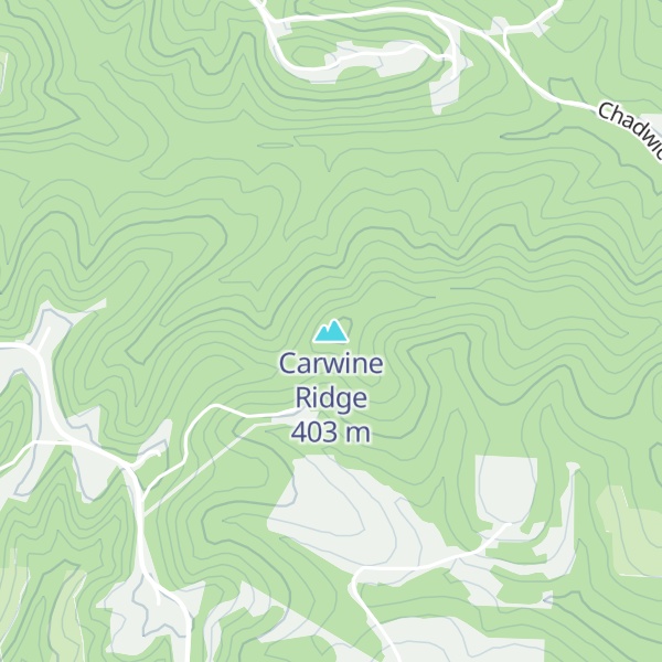 Map of Carwine Ridge