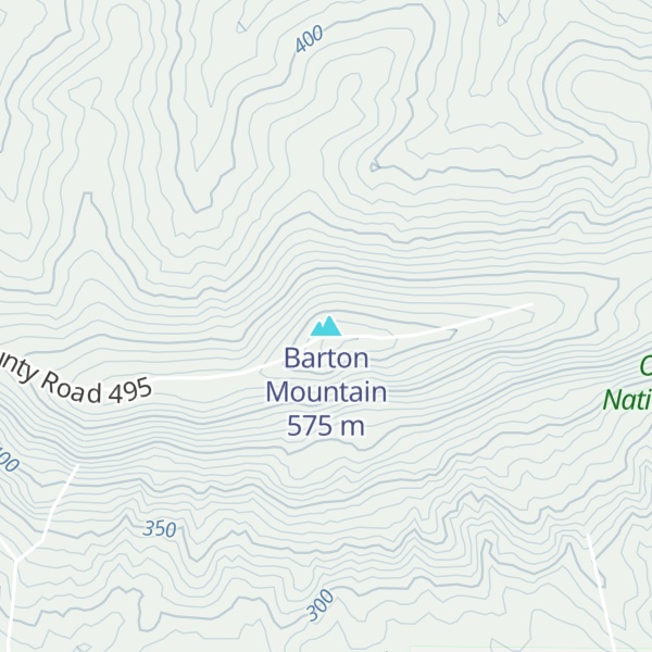Map of Barton Mountain