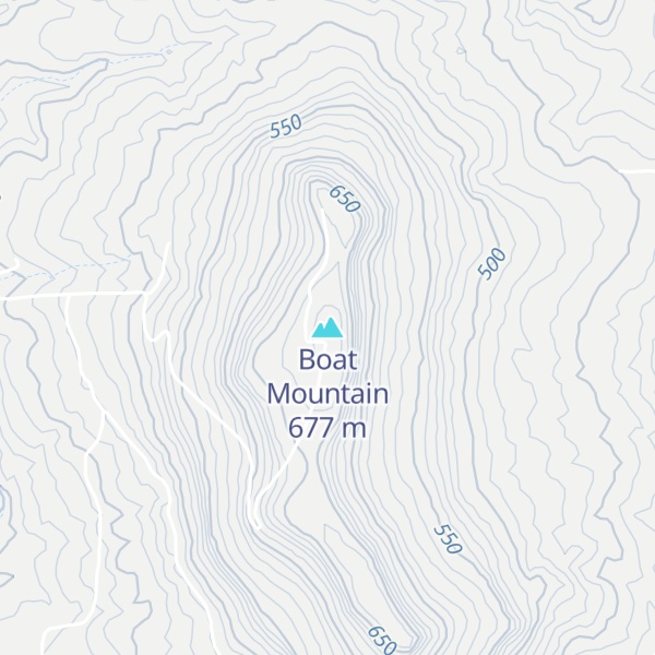 Map of Boat Mountain