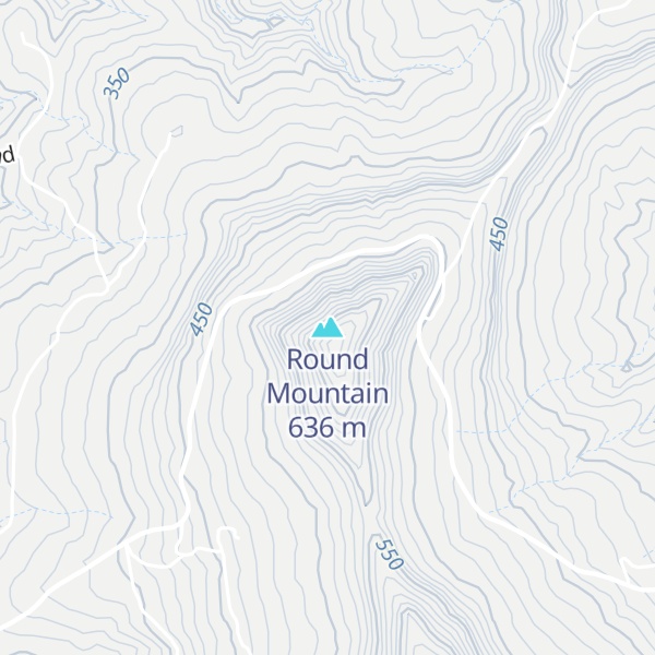 Map of Round Mountain