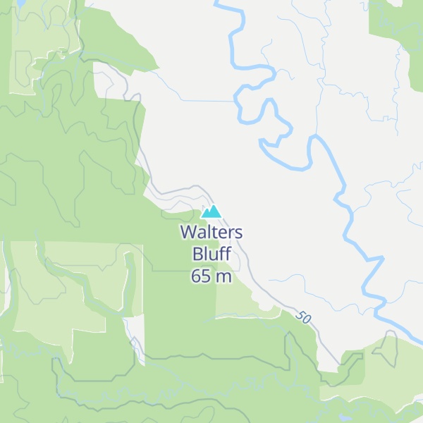 Map of Walters Bluff
