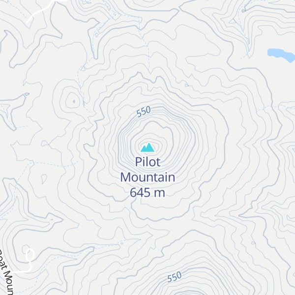Map of Pilot Mountain