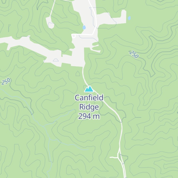 Map of Canfield Ridge
