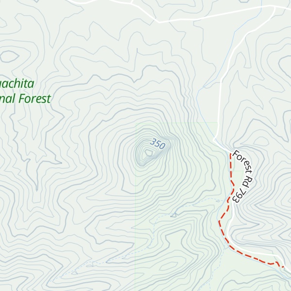 Map of Forked Mountain