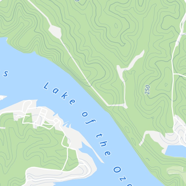 Map of Attners Bluffs