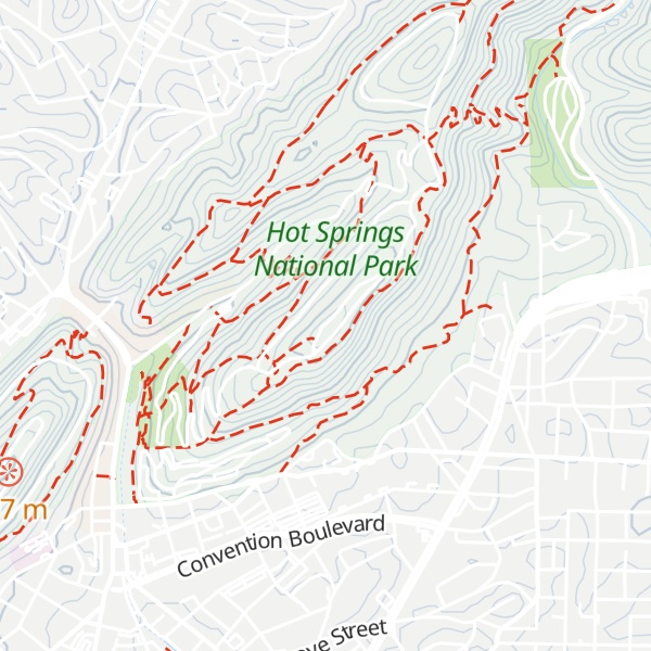 Map of Hot Springs Mountain