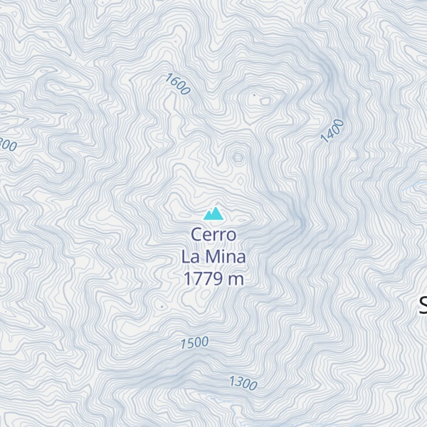 Map of Cerro La Mina