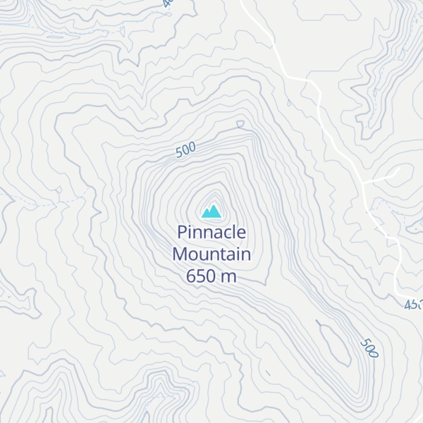Map of Pinnacle Mountain