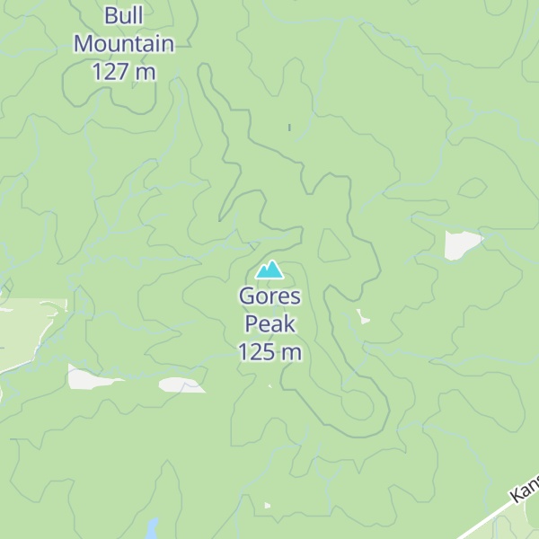 Map of Gores Peak