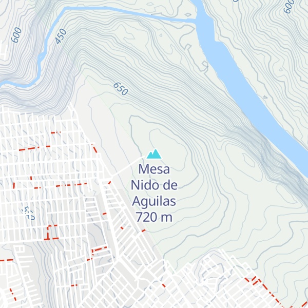 Map of Mesa Nido de Aguilas