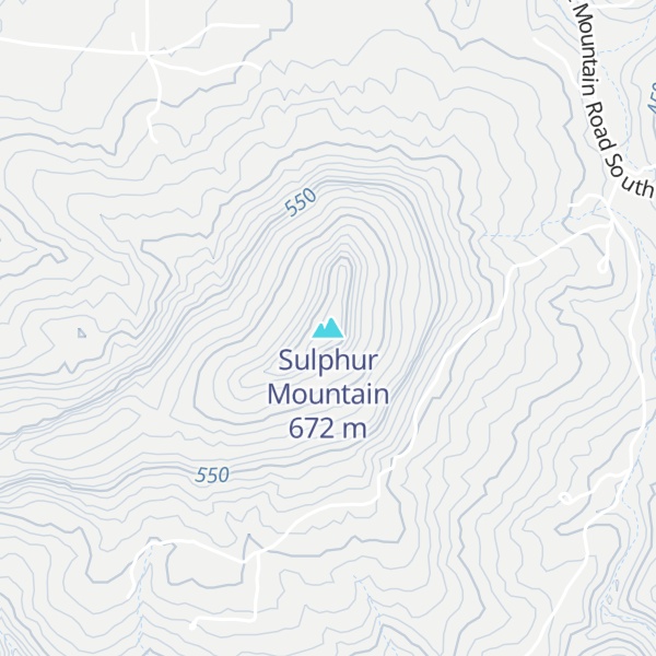 Map of Sulphur Mountain
