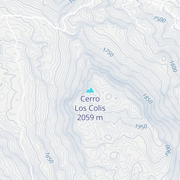 Map of Cerro Los Colis