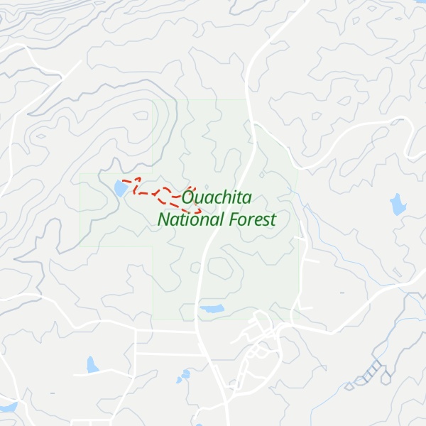 Map of Jessieville Visitor Center