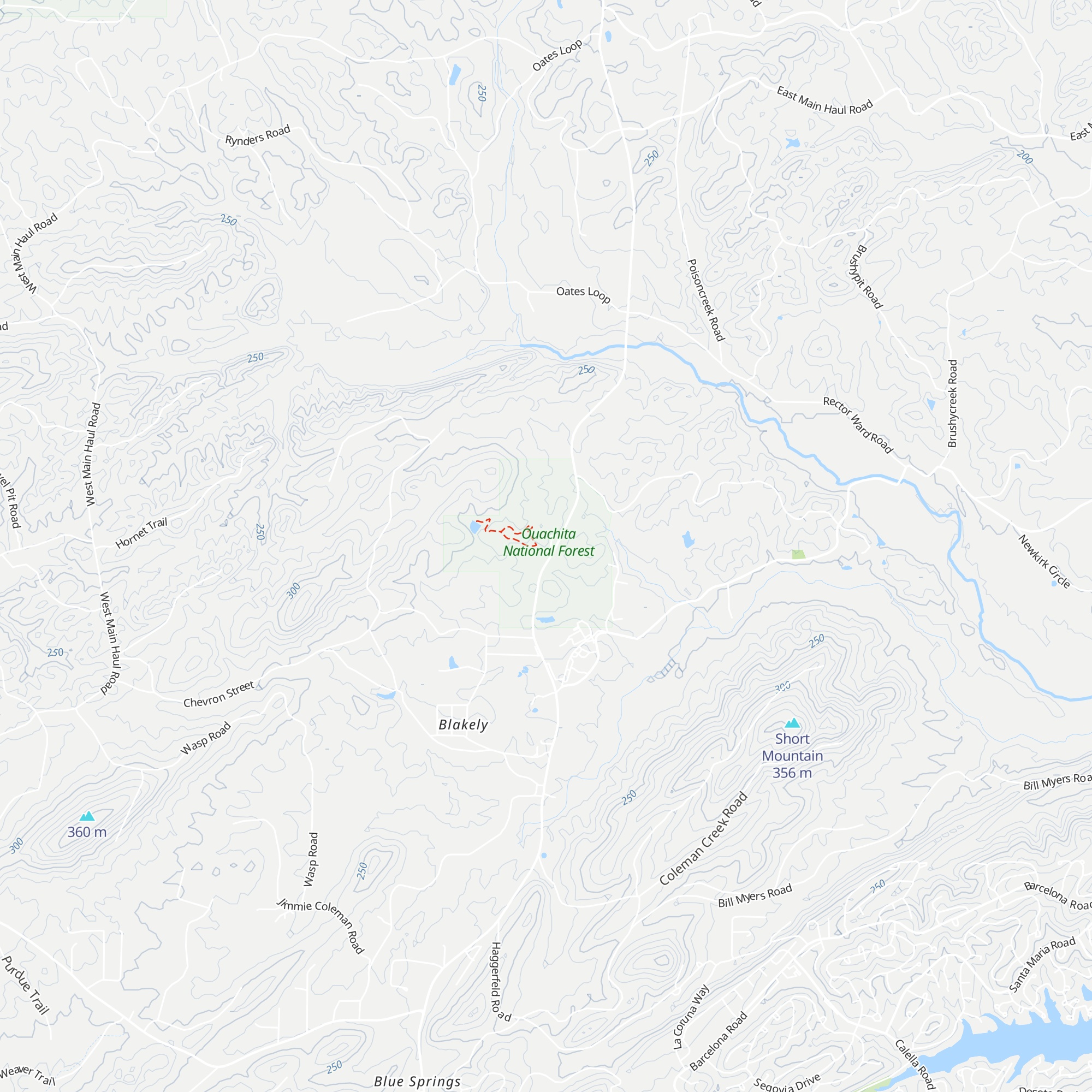 Jessieville Visitor Center map