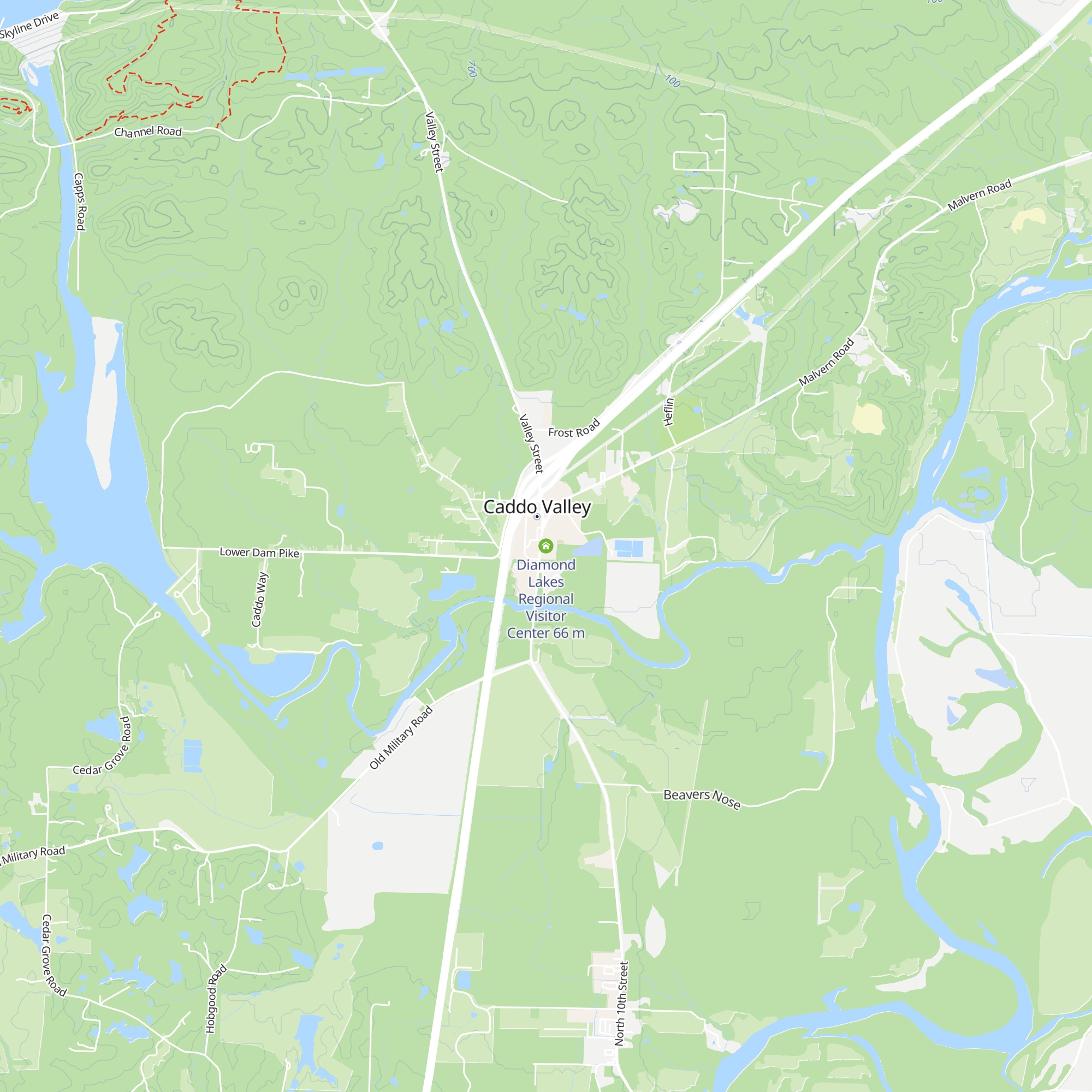 Diamond Lakes Regional Visitor Center map