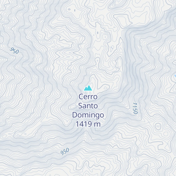 Map of Cerro Santo Domingo