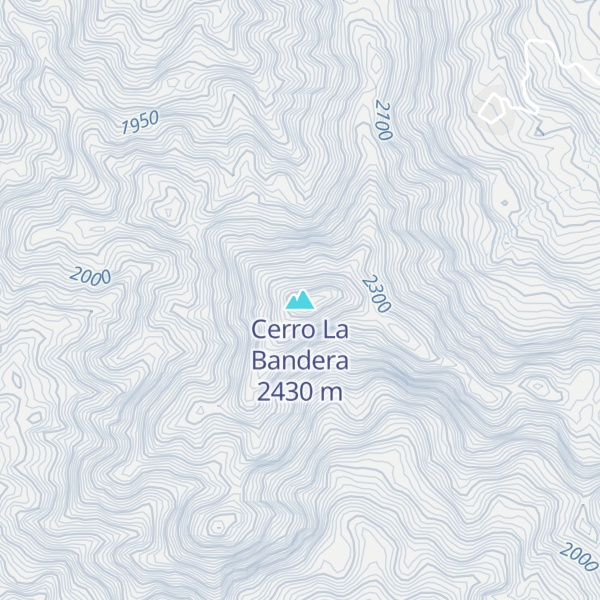 Map of Cerro La Bandera