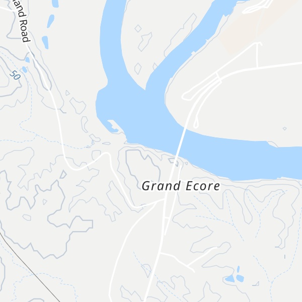 Map of Grand Ecore Bluff