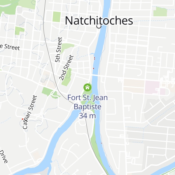Map of Fort St. Jean Baptiste