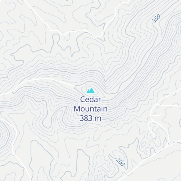 Map of Cedar Mountain