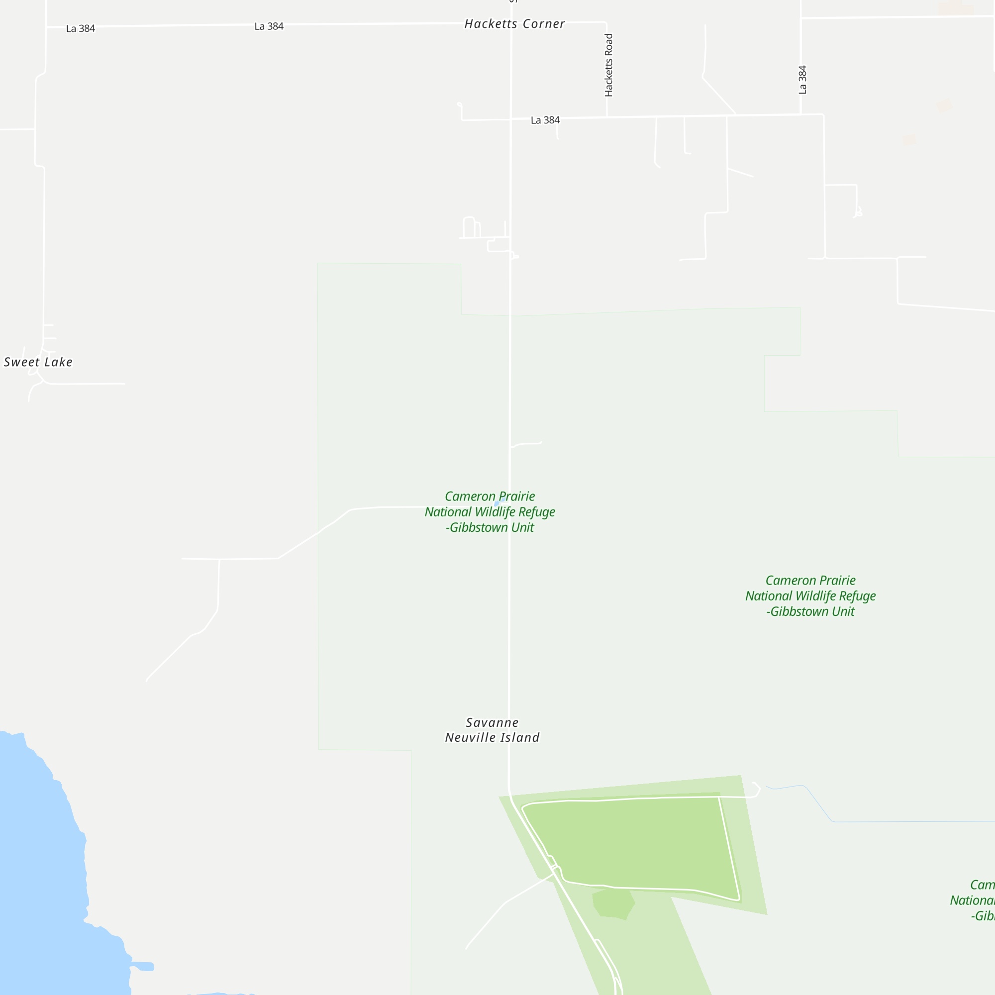Cameron Prairie NWR Visitor Center map