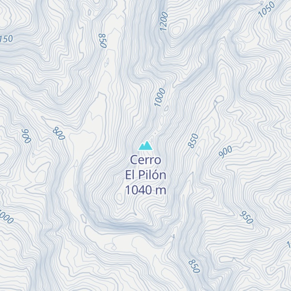 Map of Cerro El Pilón