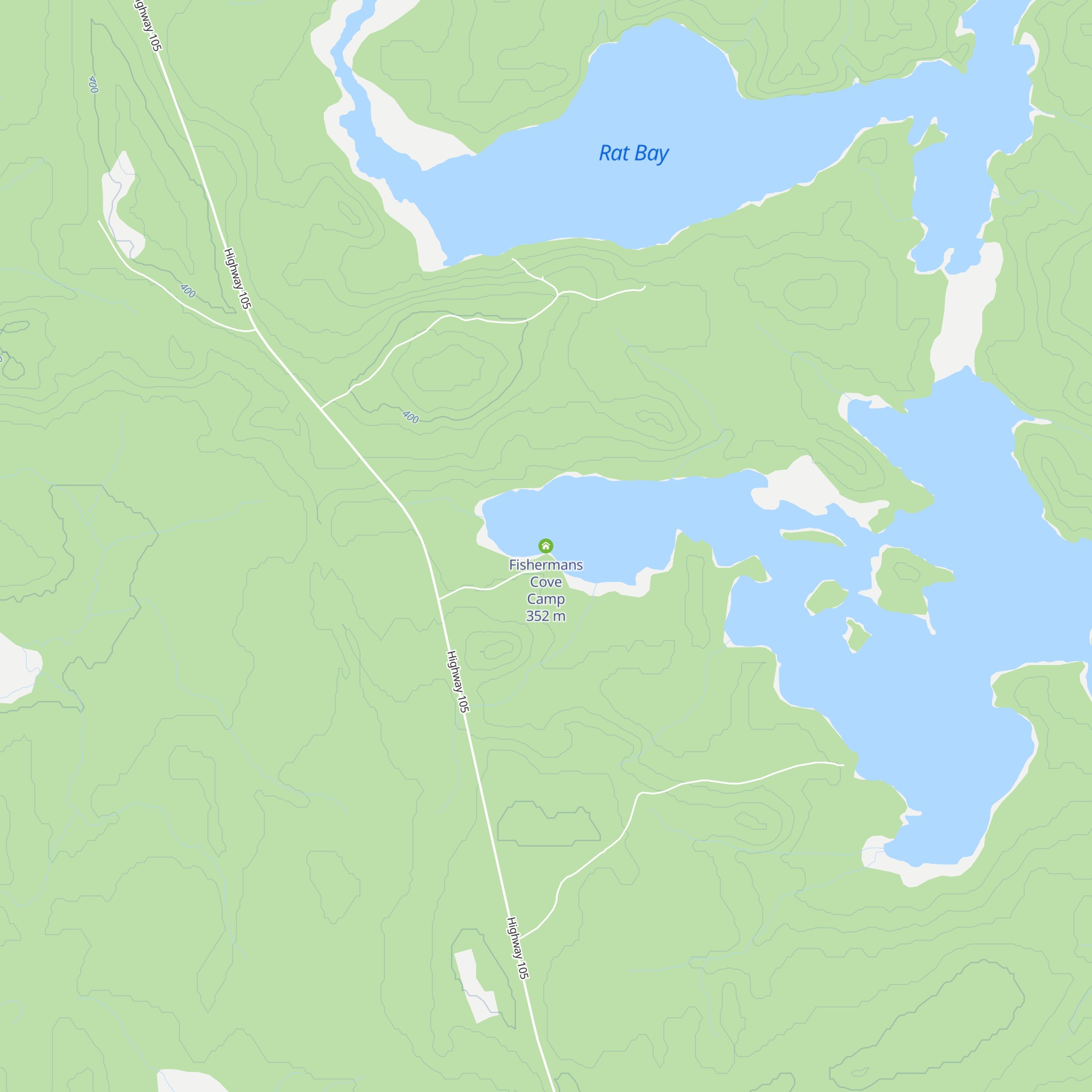 Fishermans Cove Camp map