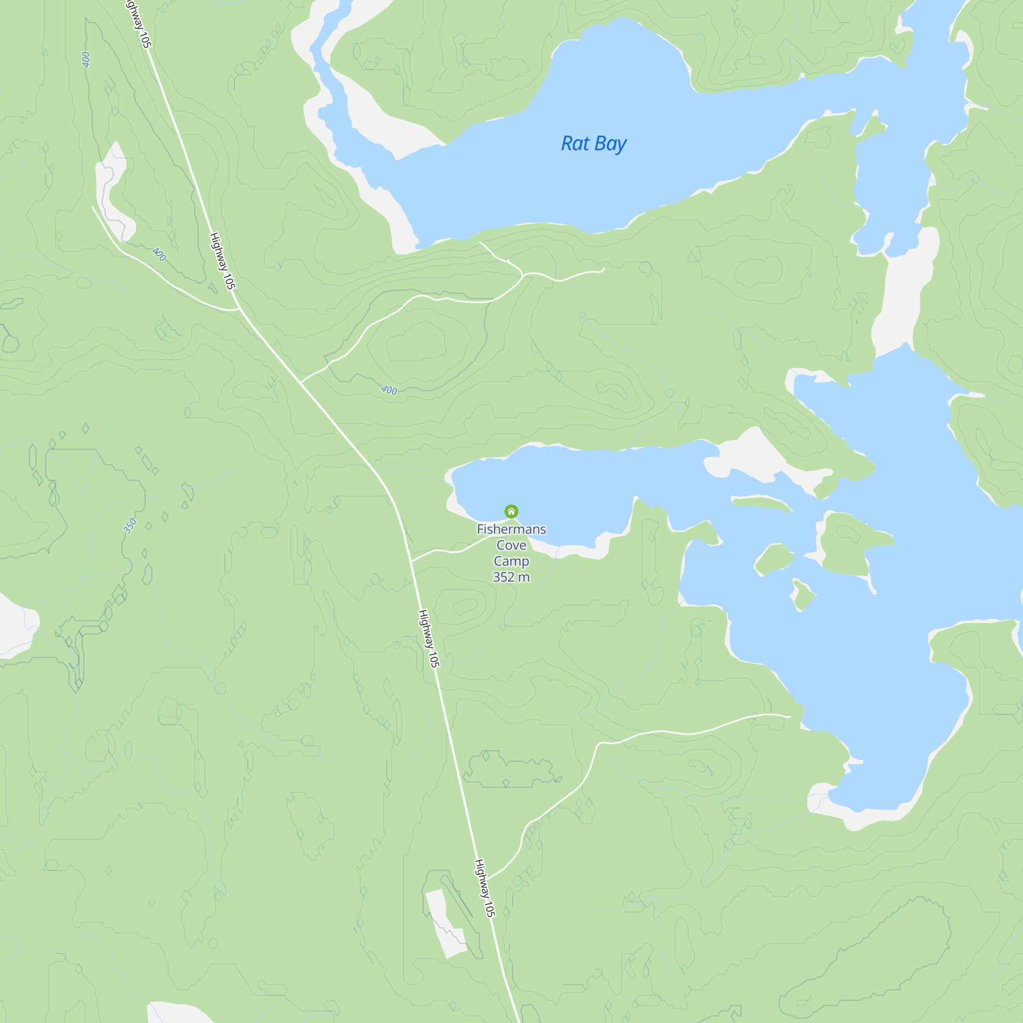 Fishermans Cove Camp map