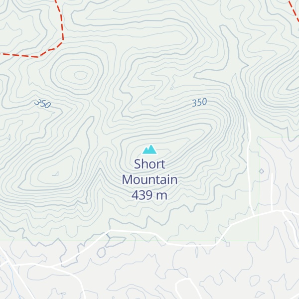 Map of Short Mountain
