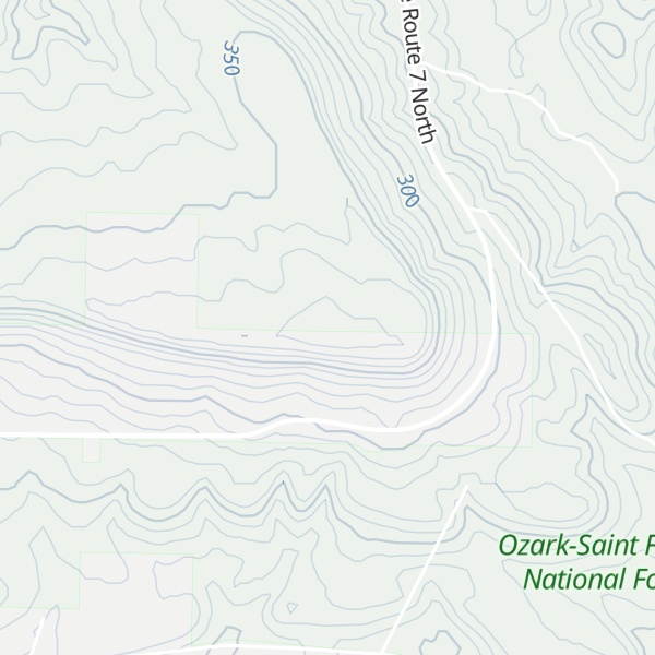 Map of Three Knob Mountain