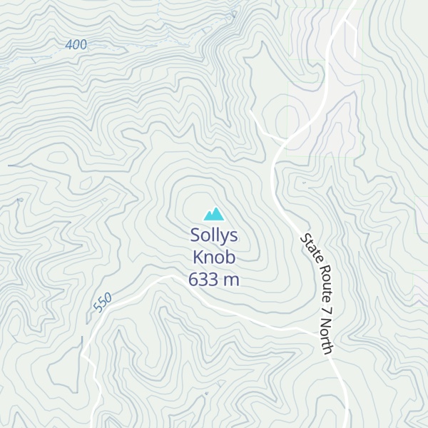 Map of Sollys Knob
