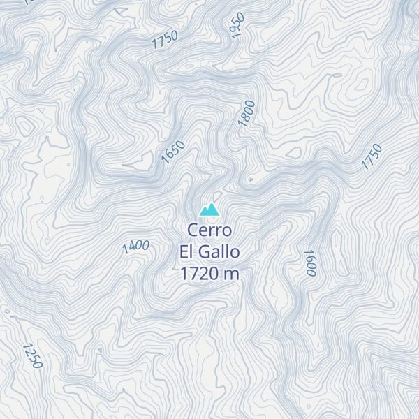 Map of Cerro El Gallo