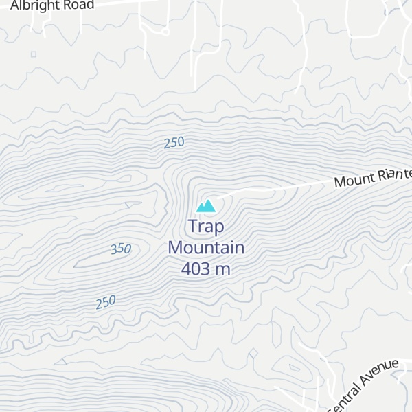 Map of Trap Mountain