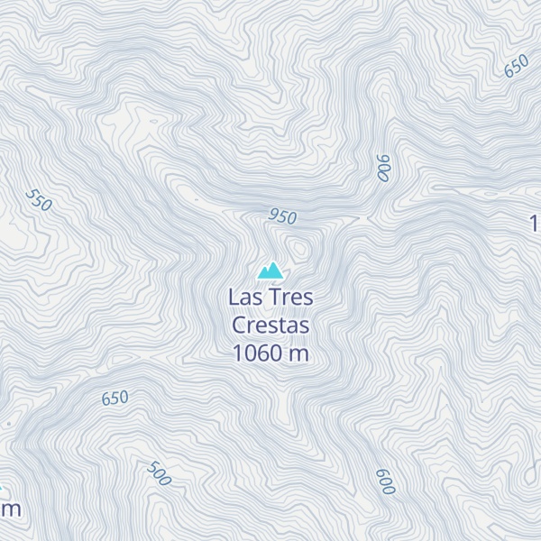 Map of Las Tres Crestas