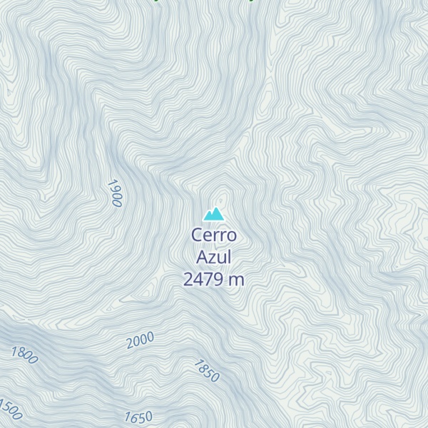 Map of Cerro Azul