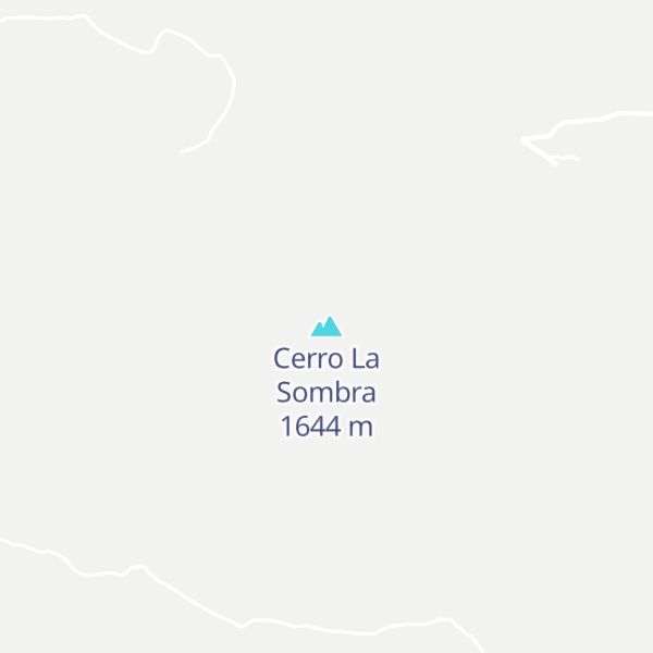 Map of Cerro La Sombra