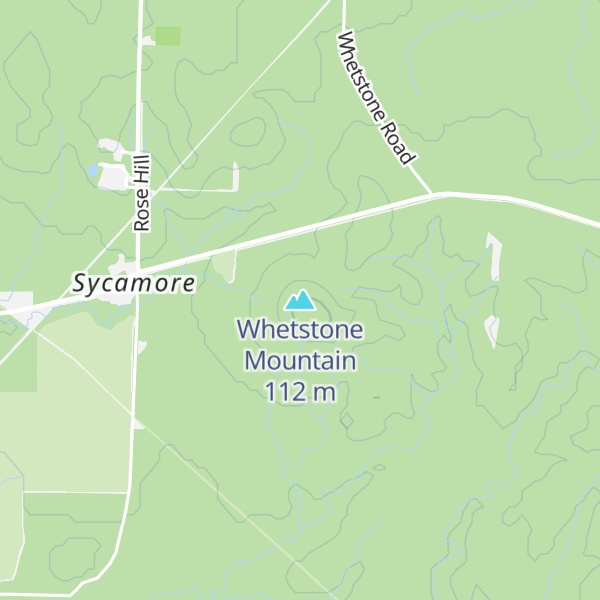 Map of Whetstone Mountain