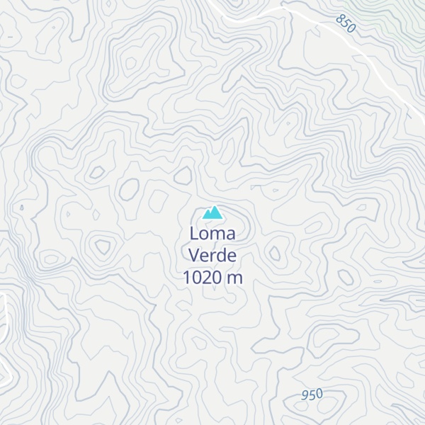 Map of Loma Verde