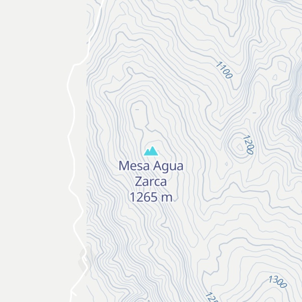 Map of Mesa Agua Zarca