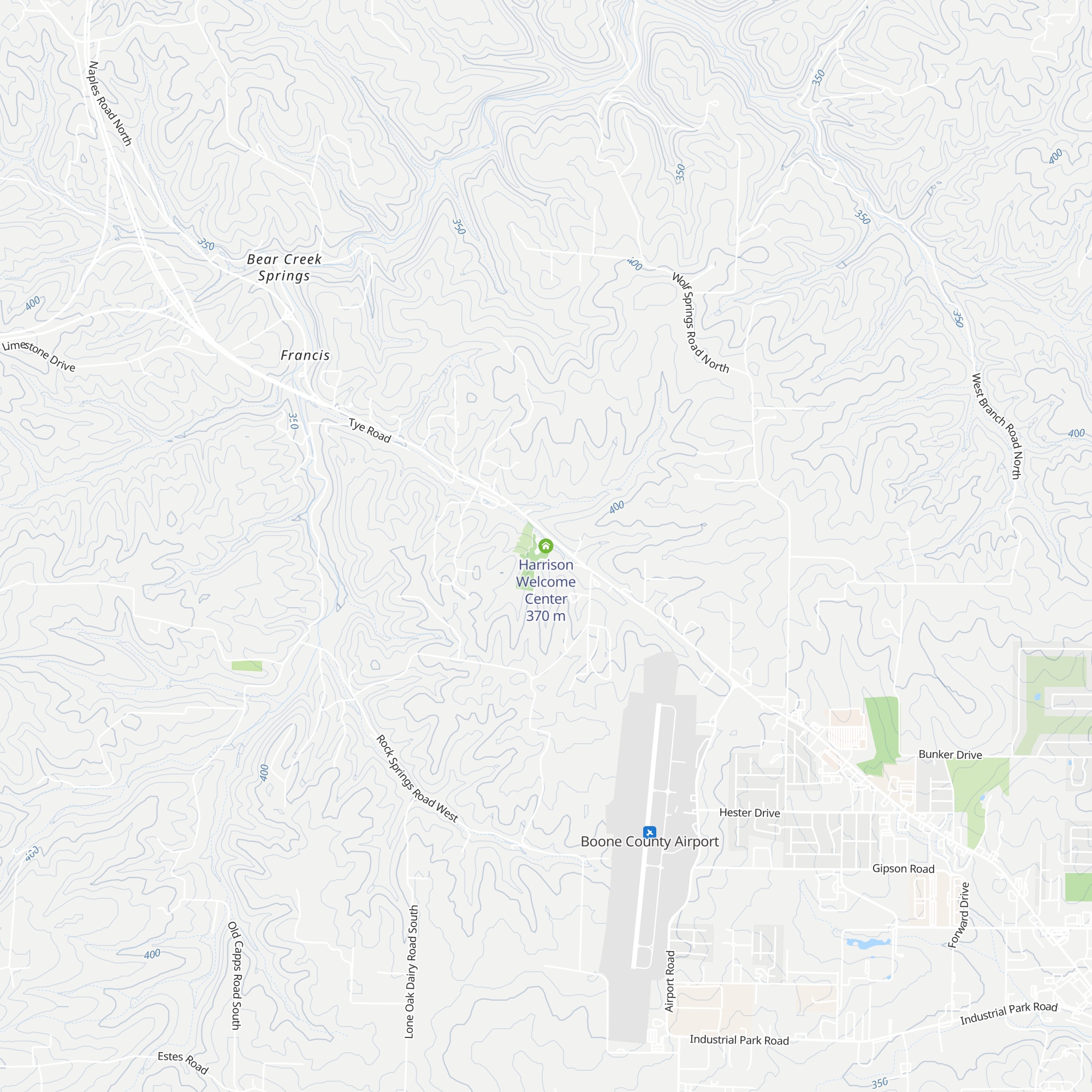 Harrison Welcome Center map