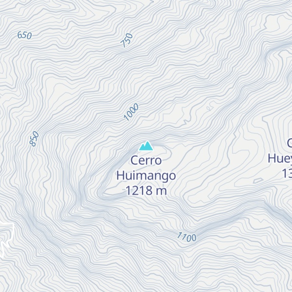 Map of Cerro Huimango