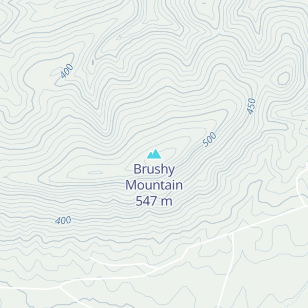 Map of Brushy Mountain